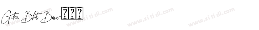 Guthen Bloots Basic字体转换